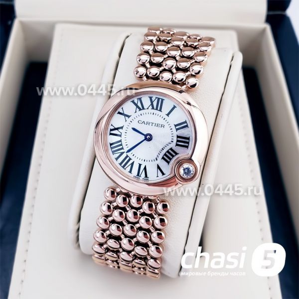 Часы Ballon Blanc de Cartier Rose Gold (14189)