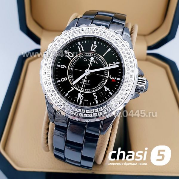 Часы Chanel J12 Diamonds Black (14758)