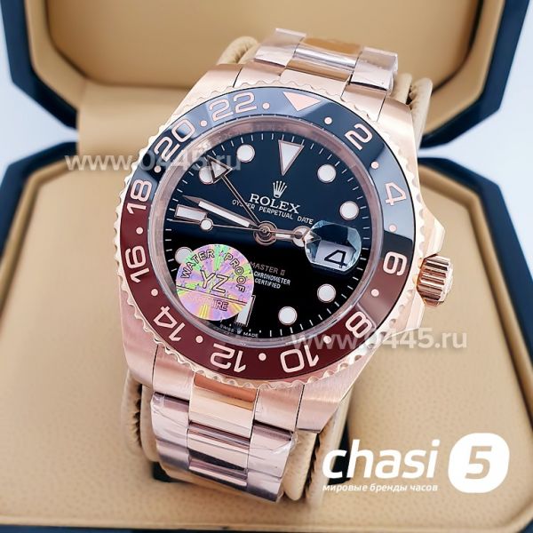 Часы Rolex GMT Master II Rose Gold (15032)