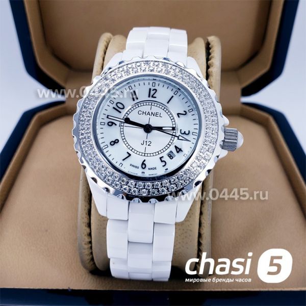 Часы Chanel J12 Diamonds White small (01515)