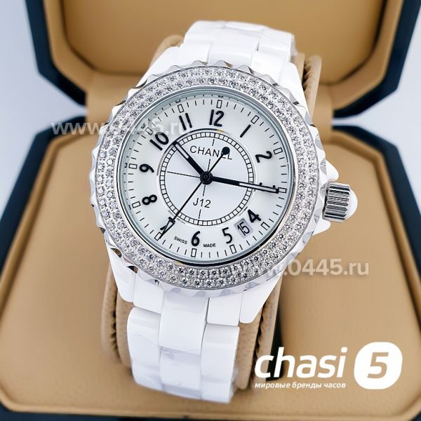 Часы Chanel J12 Diamonds White (15315)