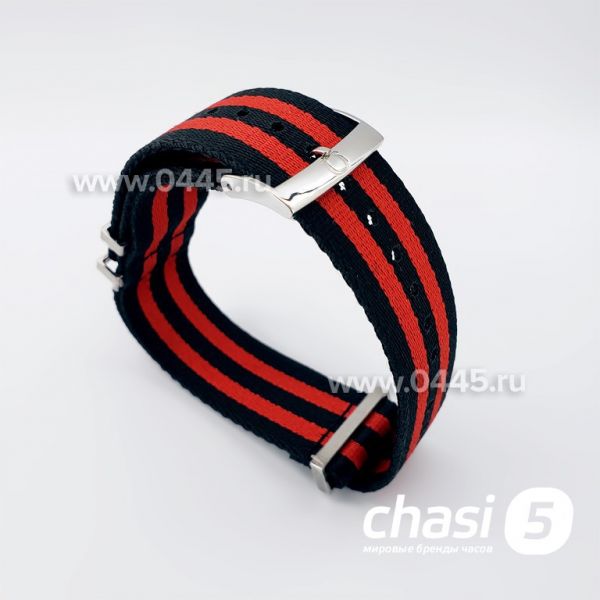 Ремешок Для Часов Omega красно черный (16822)
